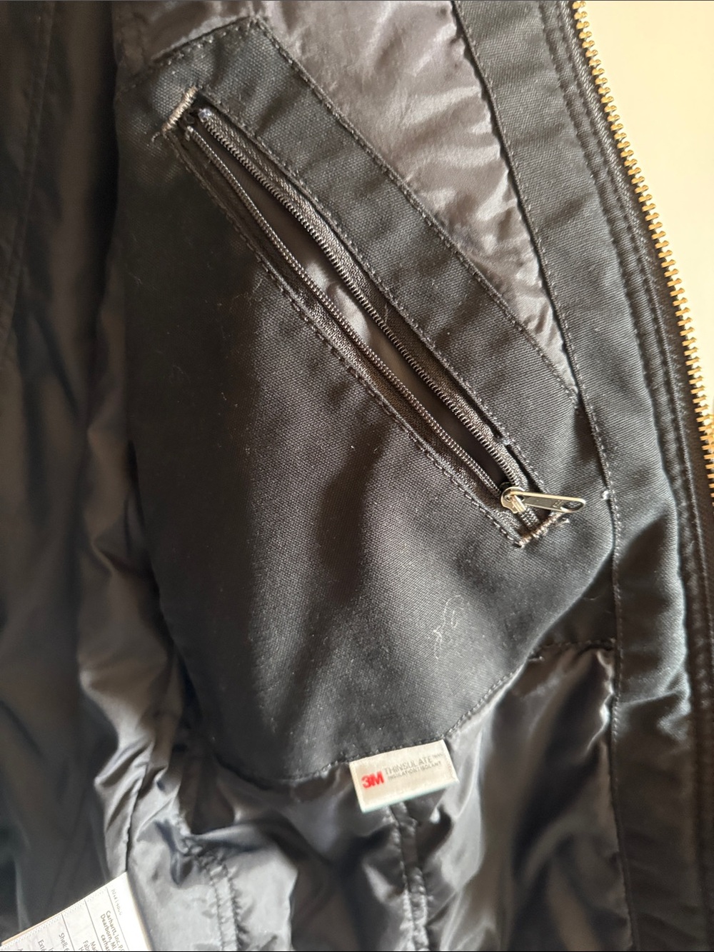 Carhartt Black Zip-Front Quick Duck Jacket - Picture 10 of 12